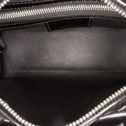Pre Owned Dior Black Medium Patent Lady Dior