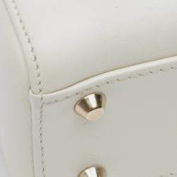 Pre Owned Dior White Niki De Saint Phalle Mini Calfskin Dioramour Lady Dior