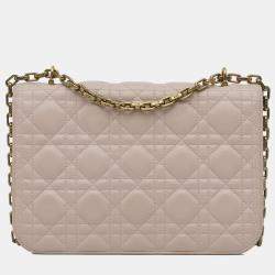 Pre Owned Dior Pink Cannage Dioraddict Crossbody