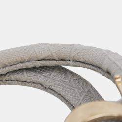 Pre Owned Dior Grey Medium Canvas Cannage Lady D Lite