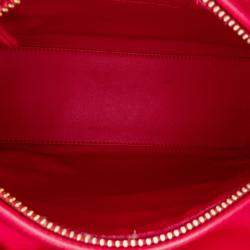 Pre Owned Dior Pink Medium Tweed Macrocannage Lady Dior