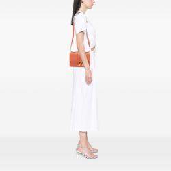 Pre Owned Dior Orange Leather 30 Montaigne Flap