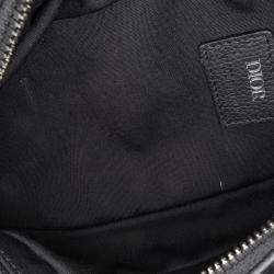 Pre Owned Dior Black Oblique Scarab Sling