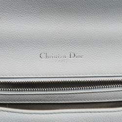 Pre Owned Dior Light Blue Leather Small Diorama Shoulder Bag