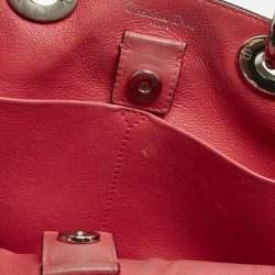 Pre Owned Dior Dark Blue Leather Mini Diorissimo Tote