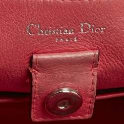 Pre Owned Dior Dark Blue Leather Mini Diorissimo Tote