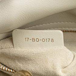 Pre Owned Dior White Niki De Saint Phalle Mini Calfskin Dioramour Lady Dior