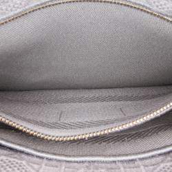 Pre Owned Dior Grey Medium Canvas Cannage Lady D Lite
