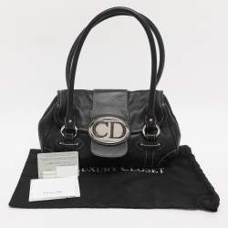 Pre Owned حقيبة ساتشل ديور سان جيرمان جلد أسود