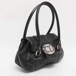 Pre Owned حقيبة ساتشل ديور سان جيرمان جلد أسود