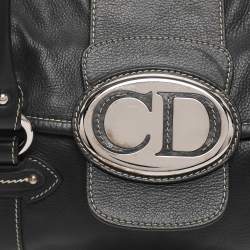 Pre Owned حقيبة ساتشل ديور سان جيرمان جلد أسود