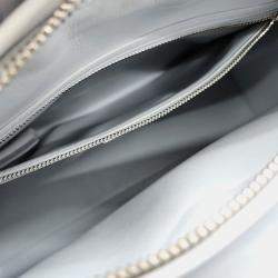 Pre Owned Dior Grey Leather Lady Bag Large