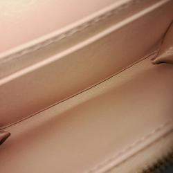 Pre Owned Dior Pink Leather Jolie Glycine Card Holder