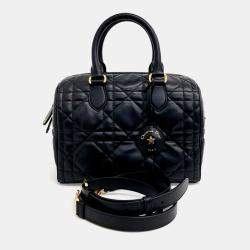 Pre Owned Dior Black Leather Groove25