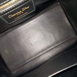 Pre Owned Dior Black Leather Groove25
