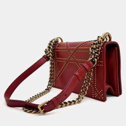 Pre Owned Dior Red Leather Diolamar shoulder bag
