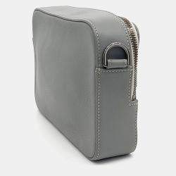 Pre Owned Dior Grey Leather Safari Messenger Bag