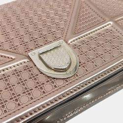 Pre Owned Dior Metallic Leather Diolamar Chain Crossbody Bag