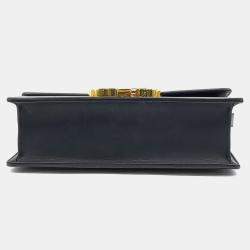 Pre Owned Dior Black Leather 30 Montaigne Bag