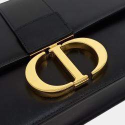 Pre Owned Dior Black Leather 30 Montaigne Bag