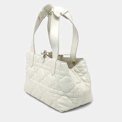 Pre Owned Dior White Leather Toujours Small
