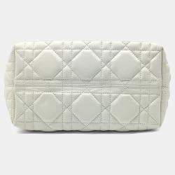 Pre Owned Dior White Leather Toujours Small