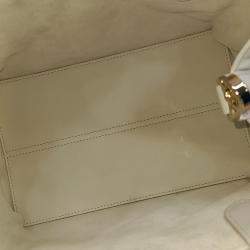 Pre Owned Dior White Leather Toujours Small