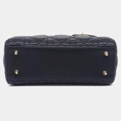 Pre Owned Dior Black Leather Lady Bag Small