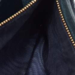 Pre Owned محفظة بسلسلة ديور ديوراما جلد أسود مرصعة