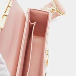 Pre Owned Dior Pink Leather 30 Montaigne Box Bag