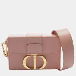 Pre Owned Dior Pink Leather 30 Montaigne Box Bag