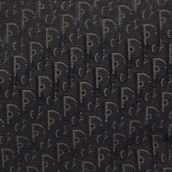 Pre Owned Dior Black Oblique Canvas and Leather Vintage Baguette Bag