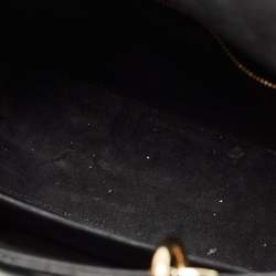 Pre Owned Dior Black Cannage Leather Medium Lady Dior Tote