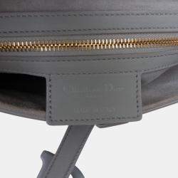 Pre Owned Dior Grey Ultra Matte Calfskin Saddle Bag