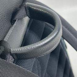 Pre Owned Christian Dior Dior Saddle Oblique Backpack Navy Canvas And Leather.