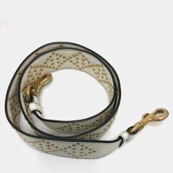 Pre Owned Christian Dior Cannage Tote Bag  Lady Dior  Handbag  Leather  White