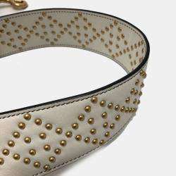 Pre Owned Christian Dior Cannage Tote Bag  Lady Dior  Handbag  Leather  White