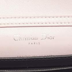 Pre Owned Dior Beige Microcannage Patent Leather Baby Diorama Bag