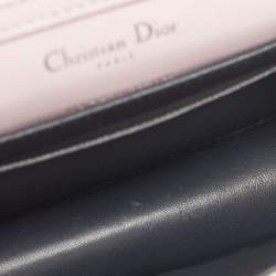 Pre Owned Dior Beige Microcannage Patent Leather Baby Diorama Bag