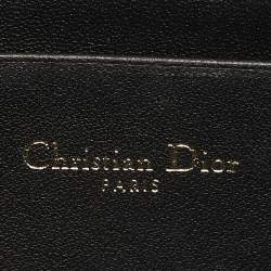 Pre Owned Dior Black Cannage Leather Mini My Dior Top Handle Bag