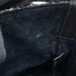 Pre Owned Dior To Jules Bag Black/White Tweed Calf Leather Size Medium