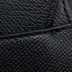 Pre Owned Dior Saddle Bag Black Leather Size Mini