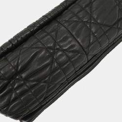 Pre Owned Christian Dior Black Lambskin Cannage Handbag 15-BO-0160