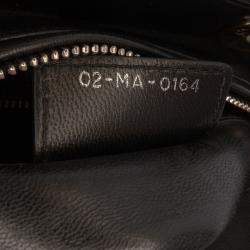 Pre Owned Dior Black Medium Lambskin Sequin Embellished Lady Dior