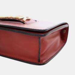 Pre Owned Dior Red Medium Smooth Calfskin JAdior Chain Flap
