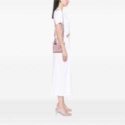 Pre Owned Dior Pink Mini Embroidered Canvas Toile De Jouy Lady D Lite