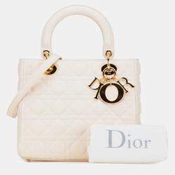 Pre Owned Dior Medium Lambskin Cannage Lady Dior