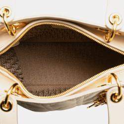 Pre Owned Dior Medium Lambskin Cannage Lady Dior