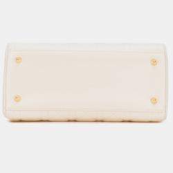 Pre Owned Dior Medium Lambskin Cannage Lady Dior