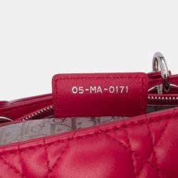 Pre Owned Dior Pink Large Lambskin Cannage Lady Dior